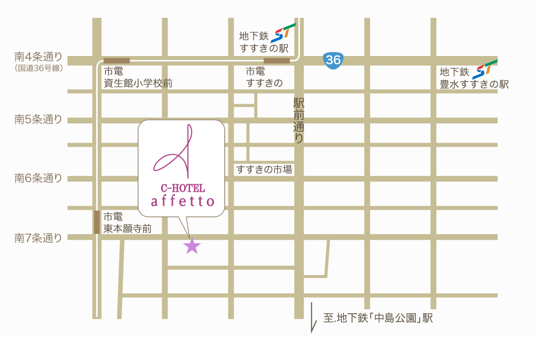 ［MAP］C-HOTEL affetto-アフェット-